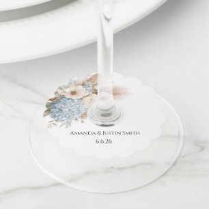 Etiqueta Para Copas De Vino Boda