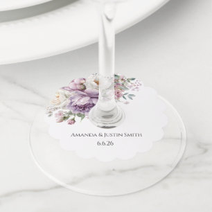 Etiqueta Para Copas De Vino Boda