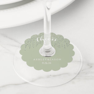 Etiqueta Para Copas De Vino Boda 