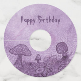 Etiqueta Para Copas De Vino Bolsas de Vidrio de Papel de Cumpleaños de Meadow