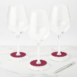 Etiqueta Para Copas De Vino Borgoña<br><div class="desc">El burgundy es un color profundo y rico que combina el rojo oscuro con tonos subyacentes de púrpura y a veces marrón. A menudo se describe como sofisticado, lujoso y cálido, similar al color del vino tinto de la región de Borgoña en Francia.</div>