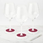 Etiqueta Para Copas De Vino Borgoña<br><div class="desc">El burgundy es un color profundo y rico que combina el rojo oscuro con tonos subyacentes de púrpura y a veces marrón. A menudo se describe como sofisticado,  lujoso y cálido,  similar al color del vino tinto de la región de Borgoña en Francia.</div>