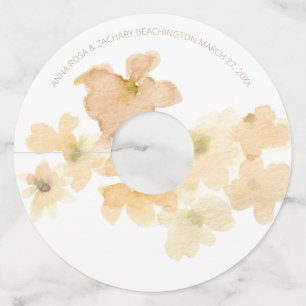 Etiqueta Para Copas De Vino *~* Color De Agua Abundante Abundante Beige