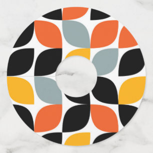 Etiqueta Para Copas De Vino Concepto colorido, único, moderno, de hoja urbana