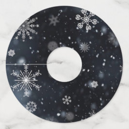 Etiqueta Para Copas De Vino Copos de nieve