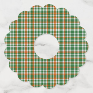 Etiqueta Para Copas De Vino El Día de San Patricio la bandera de Irlanda color