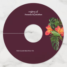 Elegancia minimalista moderna Boda etiqueta de vid