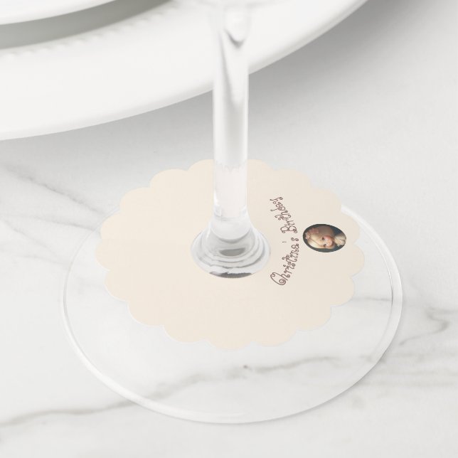 Etiqueta Para Copas De Vino Feliz cumpleaños Chica 01 (Detalle)