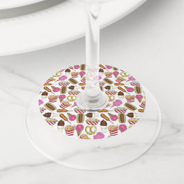 Etiqueta Para Copas De Vino Feria Estatal de Alimentos Comida Corndog Helados 