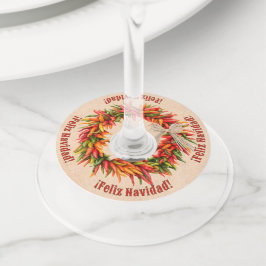 Etiqueta Para Copas De Vino Festividad personalizada Suroeste de Chile Ristra 