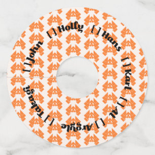 Etiqueta Para Copas De Vino fiesta de Navidades de 1988