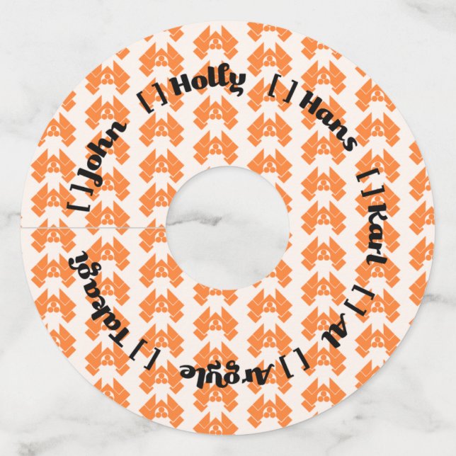 Etiqueta Para Copas De Vino fiesta de Navidades de 1988 (Anverso)