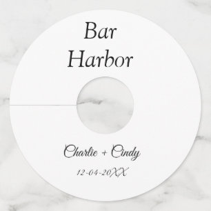 Etiqueta Para Copas De Vino fiesta de soltera en Bar Harbor damas de honor bod
