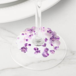 Etiqueta Para Copas De Vino Flores de cerezo