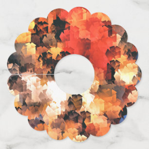 ETIQUETA PARA COPAS DE VINO FLORES DE VERANO GARDEN