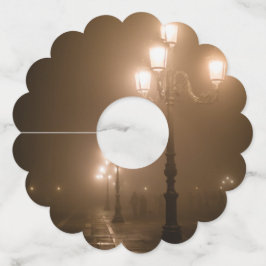 Etiqueta Para Copas De Vino Foggy Piazza San Marco, Venecia