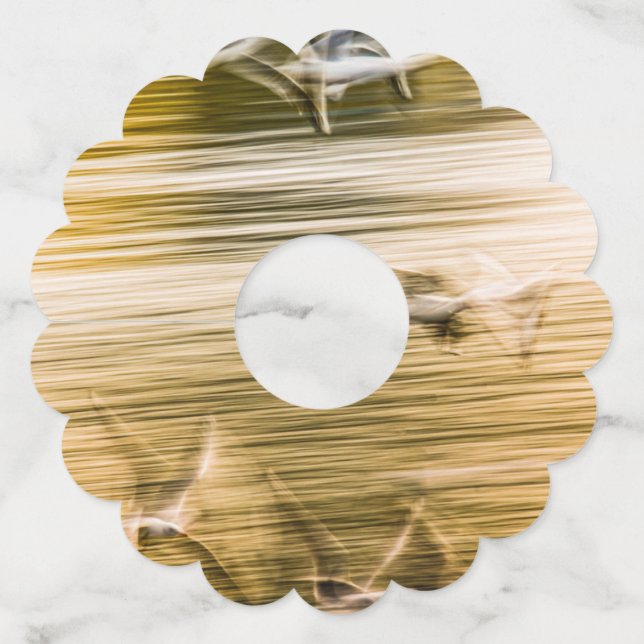 Etiqueta Para Copas De Vino Gaviotas voladoras - abstractas (Reverso)