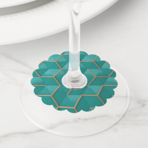 Etiqueta Para Copas De Vino geométrico