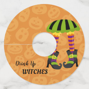Etiqueta Para Copas De Vino Halloween de Bebe Up Witness