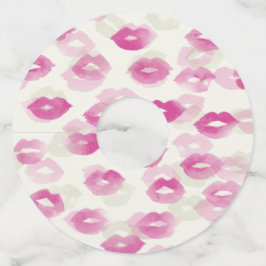 Etiqueta Para Copas De Vino Marcas de Labial de Despedida de Soltera 