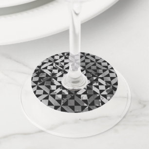 Etiqueta Para Copas De Vino Motivos de color de agua 5