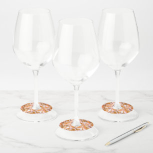 Etiqueta Para Copas De Vino Muchos pétalos hermosos de rosa