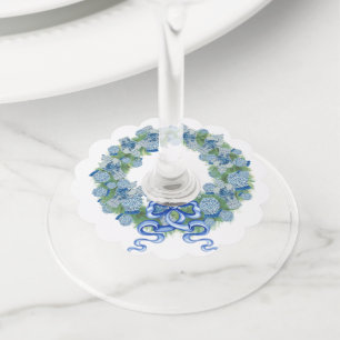 Etiqueta Para Copas De Vino Navidades Jar de jengibre azul 2023