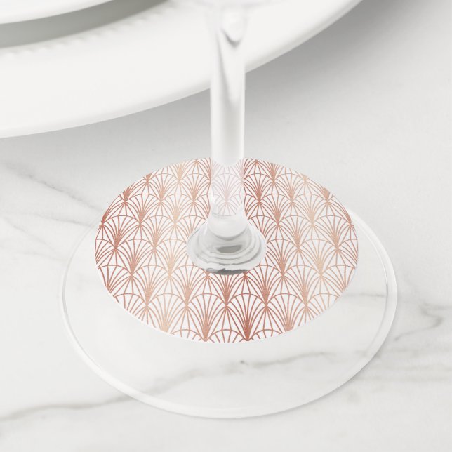 Etiqueta Para Copas De Vino Ornamentos de lujo 13 (Detalle)