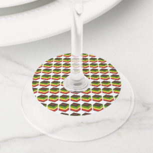 Etiqueta Para Copas De Vino Panadería italiana de cocina tricolor de siete cap