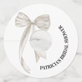 Etiqueta Para Copas De Vino Pañuelo Blanco Ella Está Atando el Nudo Desayuno d