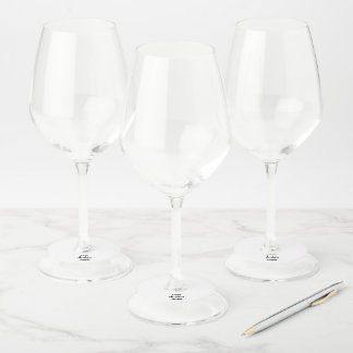 Etiqueta Para Copas De Vino Personalización o Personalizar