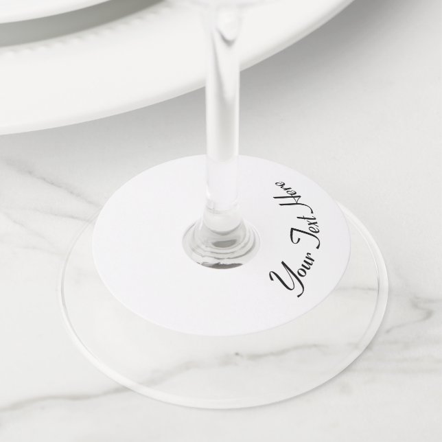 Etiqueta Para Copas De Vino Personalízalo! (Detalle)