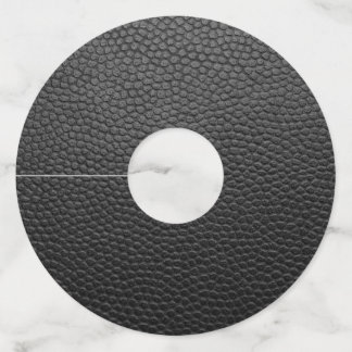 Etiqueta Para Copas De Vino Piel de serpiente negro