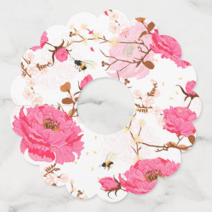 Etiqueta Para Copas De Vino primavera