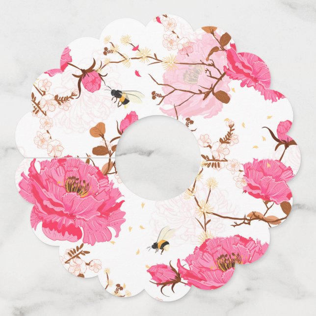 Etiqueta Para Copas De Vino primavera (Anverso)