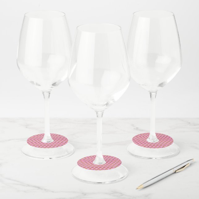 Etiqueta Para Copas De Vino Princesa de rosa (Set)