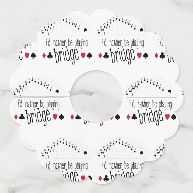 Etiqueta Para Copas De Vino Puente de reproducción (Anverso)