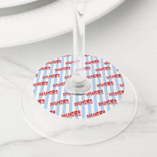 Etiqueta Para Copas De Vino Recepción de la Cena de la GRAN Celebración de Tru