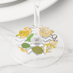 Etiqueta Para Copas De Vino Rosas 11