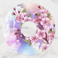 Sakura rosa sobre fondo de pintura