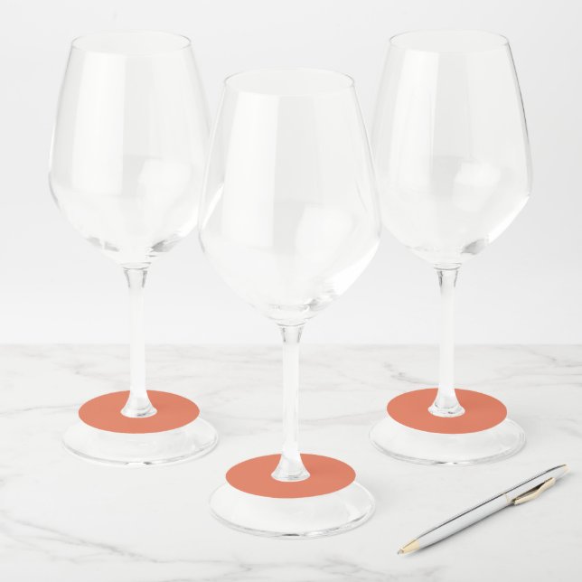 Etiqueta Para Copas De Vino Siena Quemada (Set)