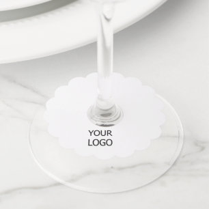 Etiqueta Para Copas De Vino simple y mínimo añada su logotipo personalizado de