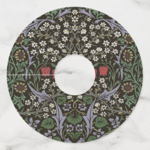 Etiqueta Para Copas De Vino Tapiz floral de William Morris Blackthorn