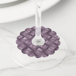Etiqueta Para Copas De Vino Textura de cuero brillante