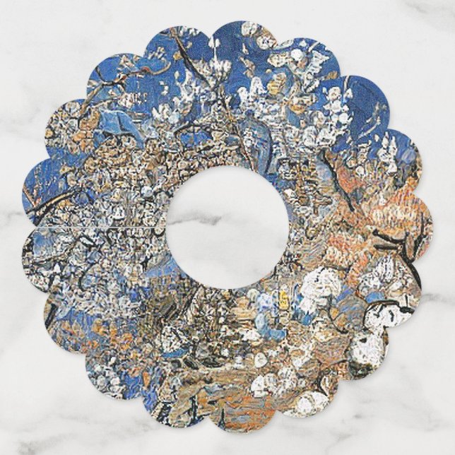 ETIQUETA PARA COPAS DE VINO TREE BLOSSOM (Anverso)