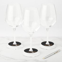 Etiqueta Para Copas De Vino Trick or Treat Fantasma Halloween