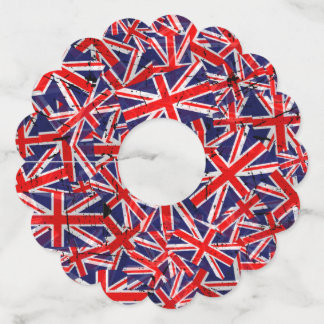 Etiqueta Para Copas De Vino Union Jack Flag | UK Flag | British Flag |  