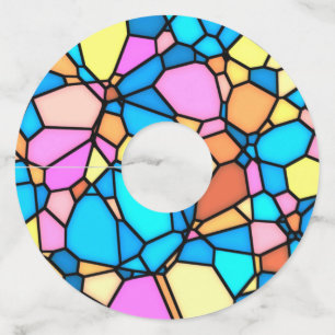 Etiqueta Para Copas De Vino Vidrio de Color Lite