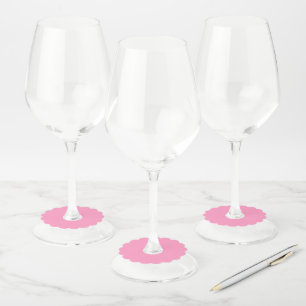 Etiqueta Para Copas De Vino Vieira rosa