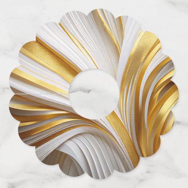 Etiqueta Para Copas De Vino Wit Goud Retro  (Reverso)